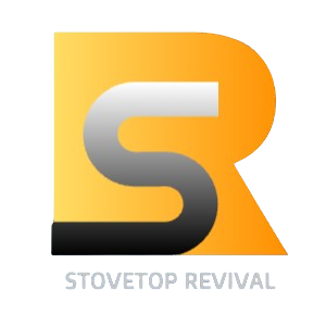 Logo of Stovetop Revival, a Florida-based company specializing in stovetop, bathtub, cabinet, and apartment restoration services.